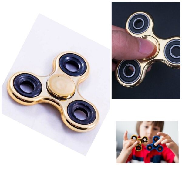

Игрушка-антистресс ручной спинер Fidget Spinner спиннер вертушка Gold (2728)