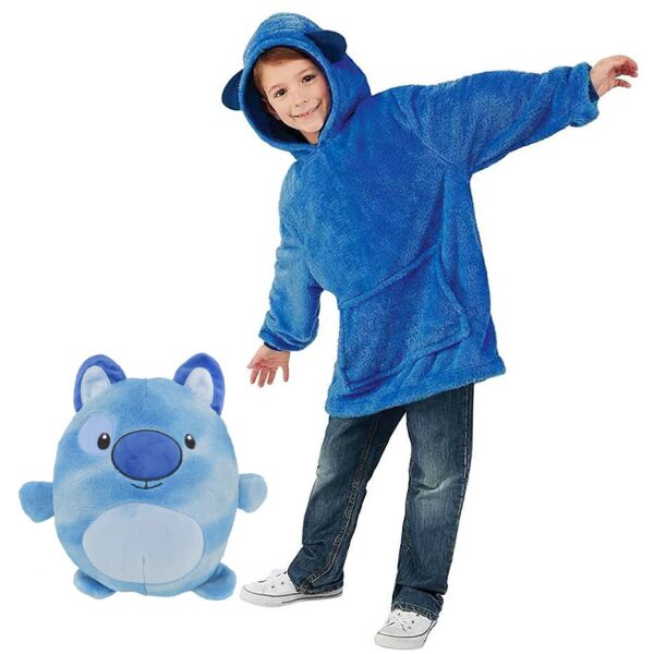 

Детский худи-трансформер толстовка Huggle Pets Собачка Blue (10184)