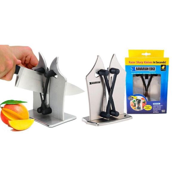 

Точилка для кухонных ножей Bavarian Edge Knife Sharpener с нержавеющей стали (2975)