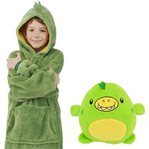 

Детский худи-трансформер толстовка Huggle Pets Дракончик Green (10183)