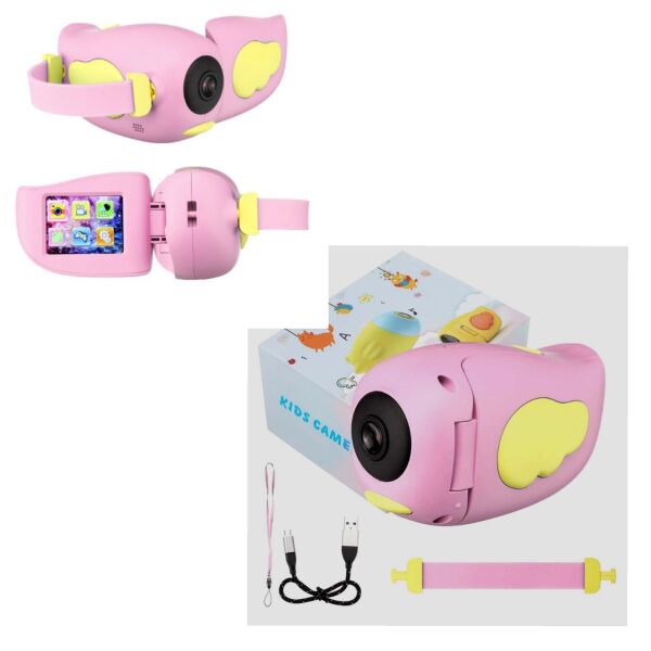 

Детская видеокамера Smart Kids Video Camera HD DV-A100 на 10 мП со встроенным микрофоном и игрой /розовая (2753)