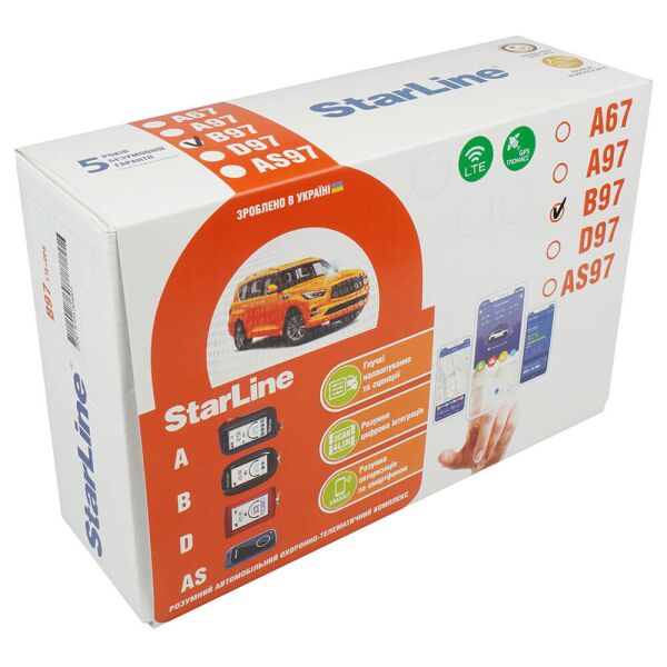 

Автосигнализация StarLine B97 LTE-GPS