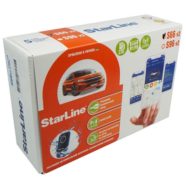 

Автосигнализация StarLine S66 V2 2CAN+4LIN GSM