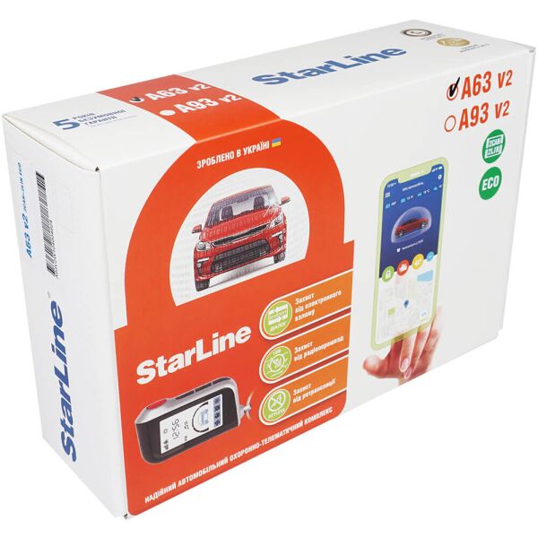 

Автосигнализация StarLine A63 v2 2CAN-2LIN ECO