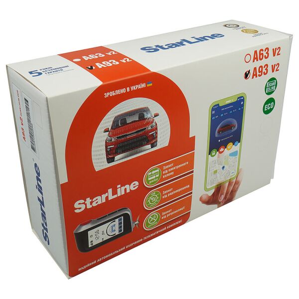 

Автосигнализация StarLine A93 v2 2CAN-2LIN ECO