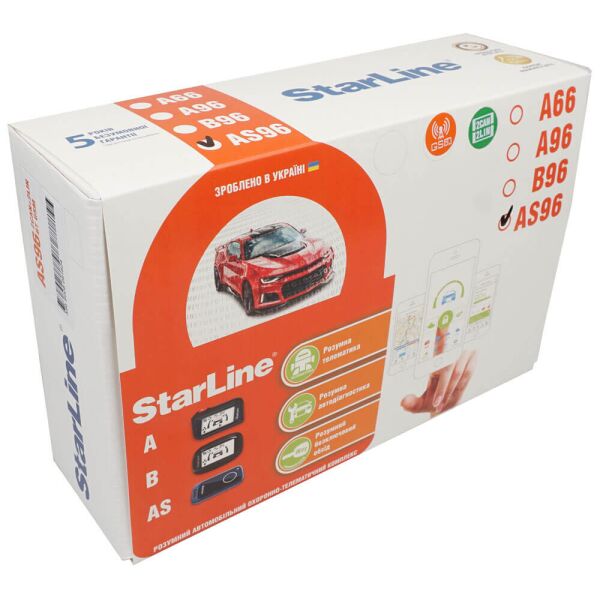 

Автосигнализация StarLine AS96 BT 2CAN+2LIN GSM