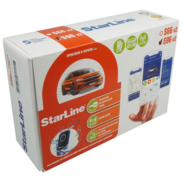 

Автосигнализация StarLine S96 V2 2CAN+4LIN GSM