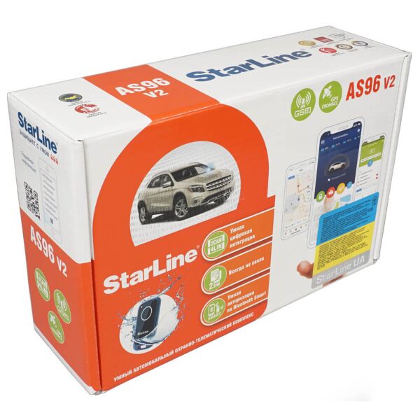 

Автосигнализация StarLine AS96 v2 BT 2CAN+4LIN GSM+GPS