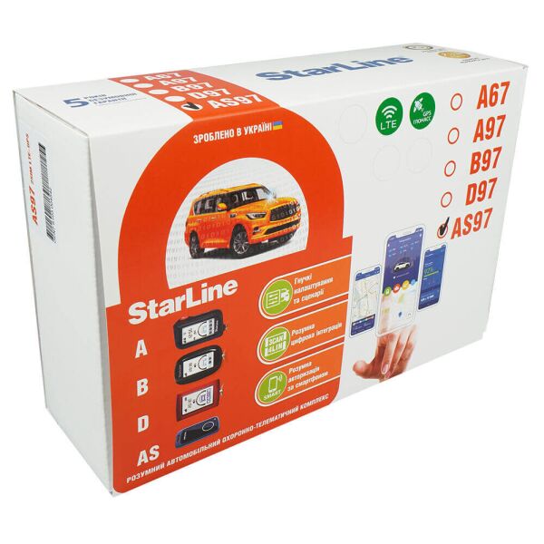 

Автосигнализация StarLine AS97 2SIM LTE-GPS