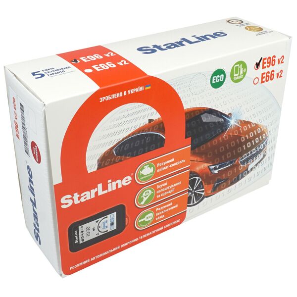 

Автосигнализация StarLine E96 V2 BT ECO (2CAN+4LIN)