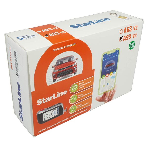 

Автосигнализация StarLine v2 A93 2CAN-2LIN