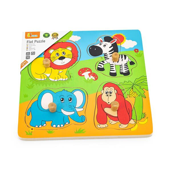 

Дерев'яна рамка-вкладиш Viga Toys Звірята в Африці (59563)