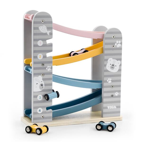 

Дерев'яний ігровий набір Viga Toys PolarB Автотрек (44013)
