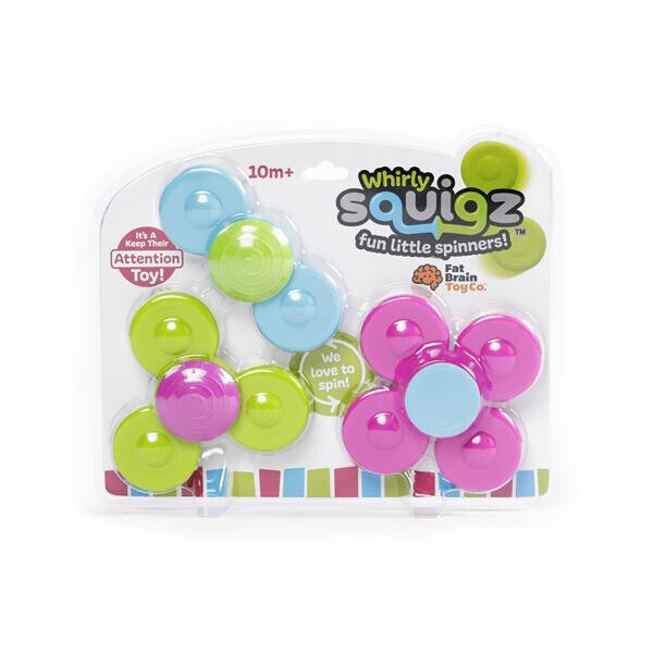 

Набір прорізувачів-спінерів із присосками Fat Brain Toys Whirly Squigz 3 шт. (F210ML)