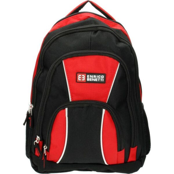 

Рюкзак Enrico Benetti MARTINIQUE/Black-Red с отдел для iPad (14л) (Eb47078 618)