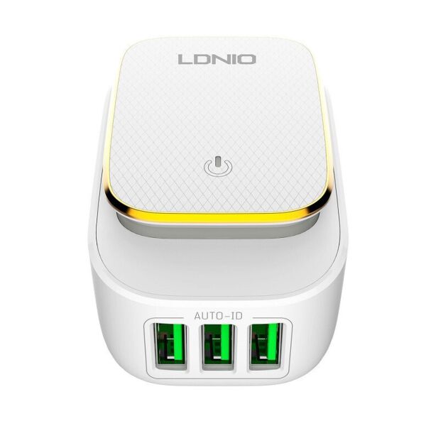 

Сетевое зарядное устройство + ночник Ldnio A3305 | СЗУ на 3 USB для телефона, 3.4A