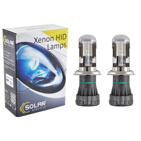 

Біксенонова лампа Solar H4 bi-xenon, 4300K, 85V, 35W P43t-38 KET, 2шт