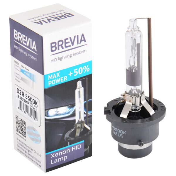 

Ксенонова лампа Brevia D2R +50%, 5500K, 85V, 35W PK32d-3, 1шт