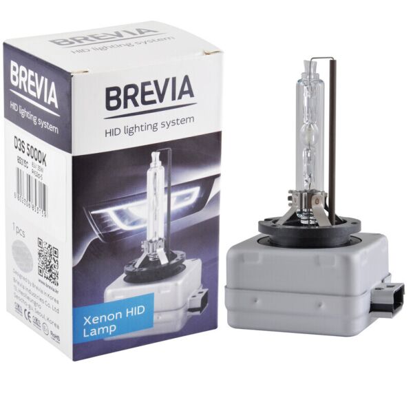 

Ксенонова лампа Brevia D3S 5000K, 42V, 35W PK32d-3, 1шт