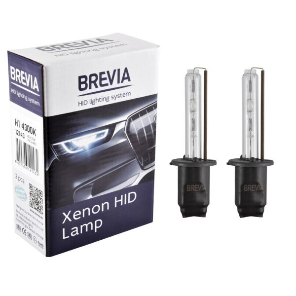 

Ксенонова лампа Brevia H1 4300K, 85V, 35W P14.5s KET, 2шт