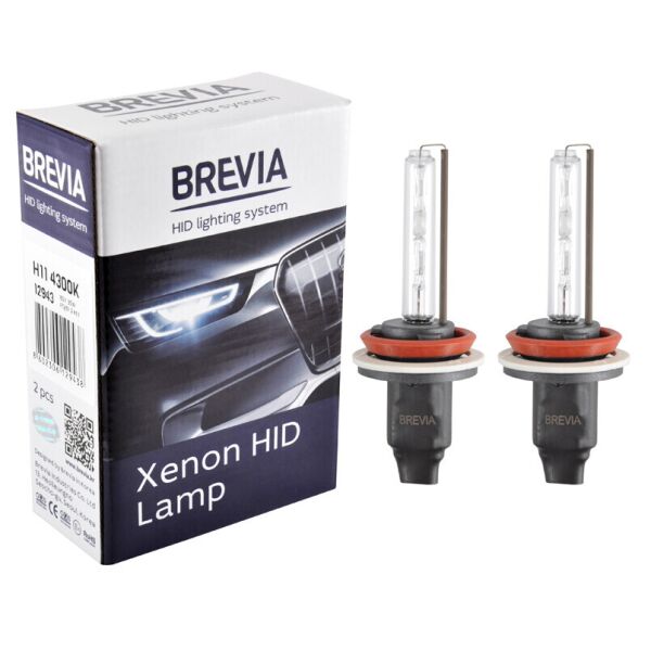 

Ксенонова лампа Brevia H11 4300K, 85V, 35W PGJ19-2 KET, 2шт