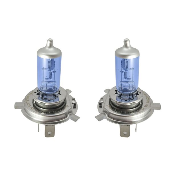 

Штатные Лампы цоколь H4 24V Вольт 75/70W Ватт P43T. Лампы с эффектом ксенона Cool Blue Intense + 100%