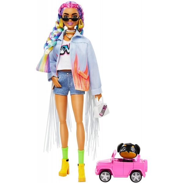 

Кукла Barbie Extra с цветными косичками в джинсовой куртке (GRN29) от Mattel