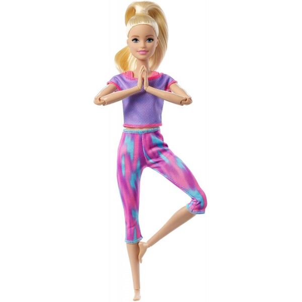 

Кукла Барби Made to move Блондинка в сиреневом топе (GXF04) от Mattel