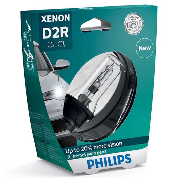 

Штатная ксеноновая лампа Philips D2R Xenon X-tremeVision gen2 85126XV2S1 35w 4800k