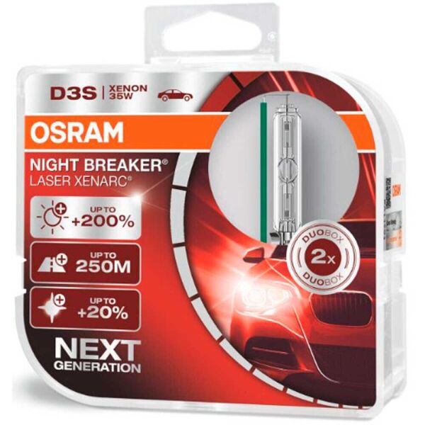 

Штатная ксеноновая лампа Osram D3S Xenarc Night Breaker Laser 66340XNL DUO 35w PK32d-5 4200k