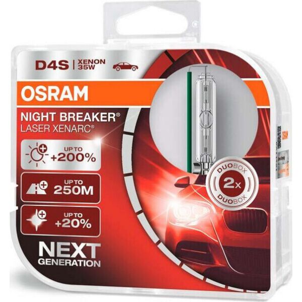 

OSRAM 66440XNL-DUO Night Breaker Laser +200% D4S 85V 35W P32d-5 XENARC комплект