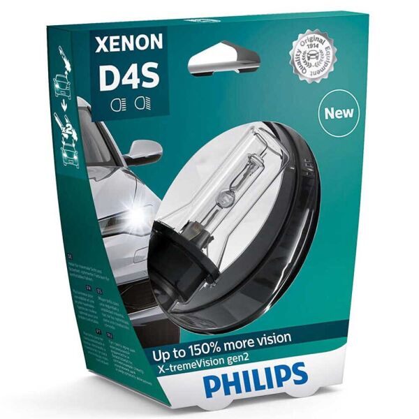 

Штатная ксеноновая лампа Philips D4S Xenon X-tremeVision gen2 42402XV2S1 35w 4800k