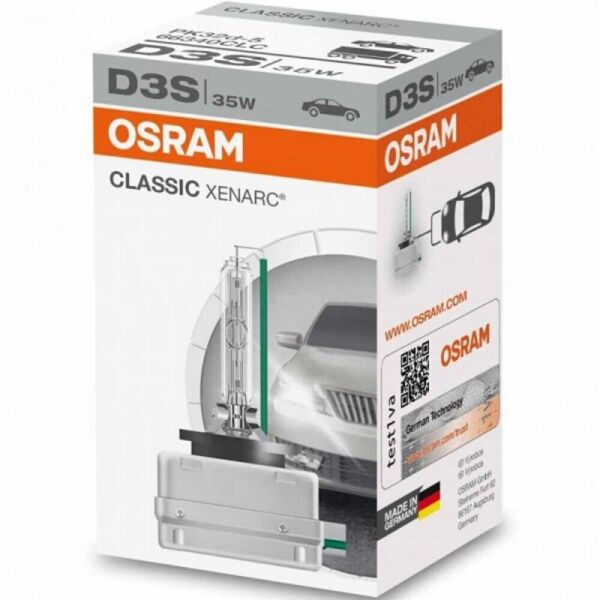 

Штатная ксеноновая лампа Osram D3S Xenarc Classic 66340CLC-FS 35w PK32d-5 4150k