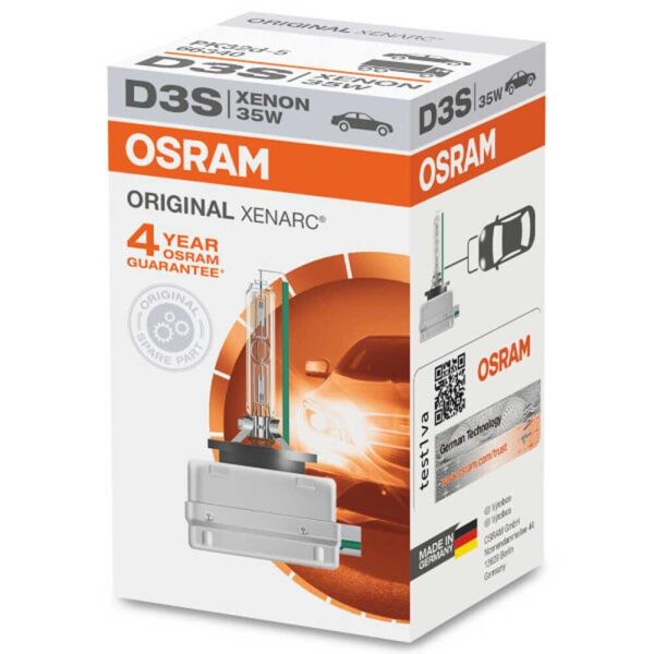 

Штатная ксеноновая лампа Osram D3S Xenarc Original 66340-FS 35w PK32d-5 4500k
