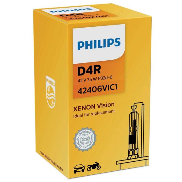 

Штатная ксеноновая лампа Philips D4R Xenon Vision 42406VIC1 35w 4600k