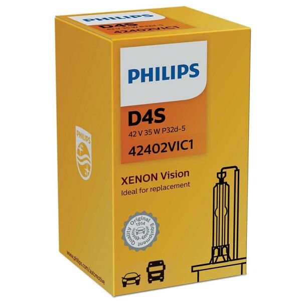 

Штатная ксеноновая лампа Philips D4S Xenon Vision 42402VIC1 35w 4600k