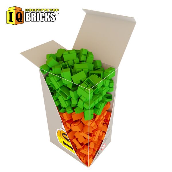 

Конструктор IQ Bricks набор Морковка 300 детский развивающий блочный пластиковый кирпичики блоки Украина