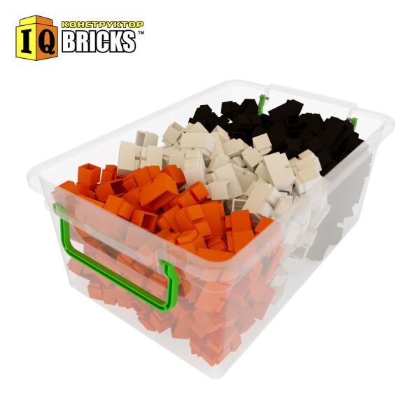 

Конструктор IQ Bricks 600 дет набор Вышиванка детский развивающий блочный пластиковый кирпичики блоки в боксе