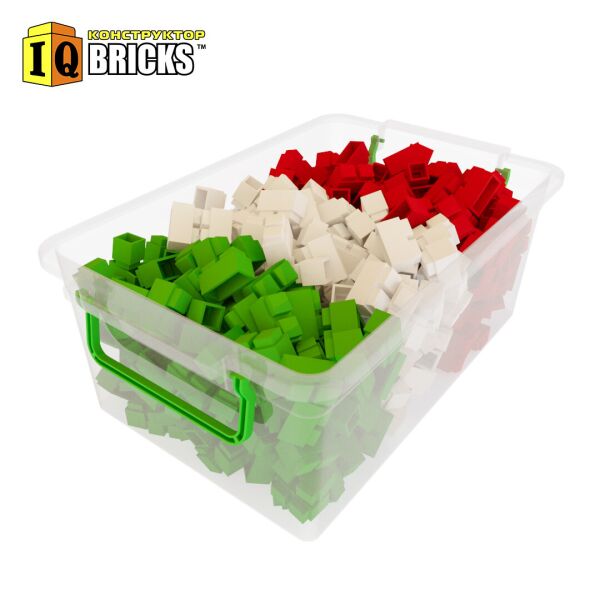 

Конструктор IQ Bricks 600 дет набор "Италия" детский развивающий блочный пластиковый кирпичики блоки в боксе