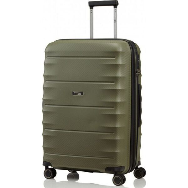 

Чемодан Titan HIGHLIGHT/Khaki на 4 колесах M exp. (50/70л,3,2кг) (Ti842405-86)