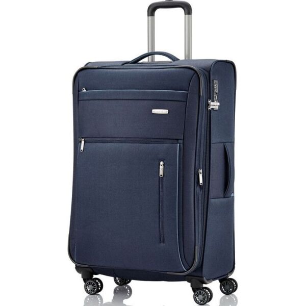 

Чемодан Travelite CAPRI/Navy на 4 колесах L exp. (98/111л,3,6кг) (TL089849-20)