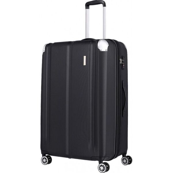 

Чемодан Travelite CITY/Black на 4 колесах L exp. (113/124л,4,5кг) (TL073049-01)