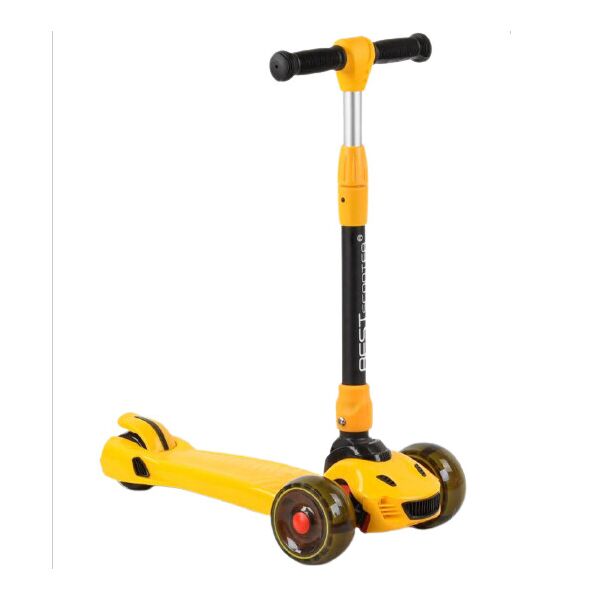 

Самокат трехколесный детский Best Scooter CR-62111 MAXI до 60кг подсветка желтый