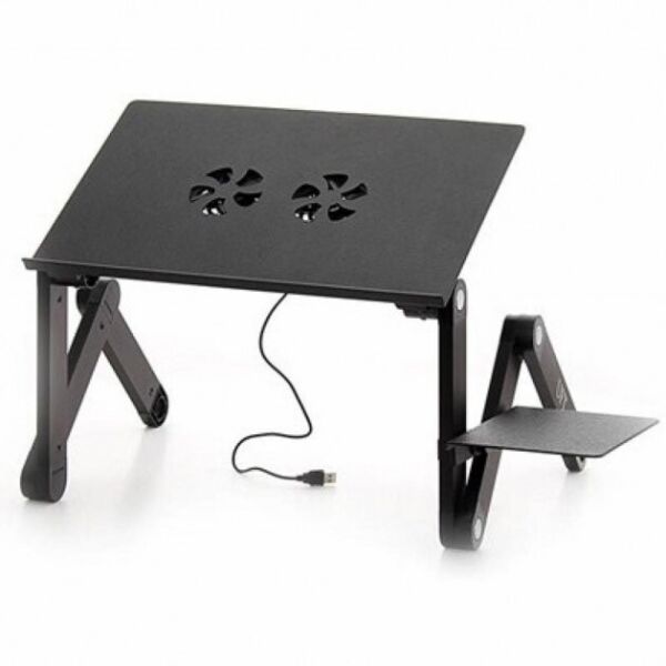 

Стол-подставка трансформер для ноутбука Laptop Table T8 50см с охлаждением black