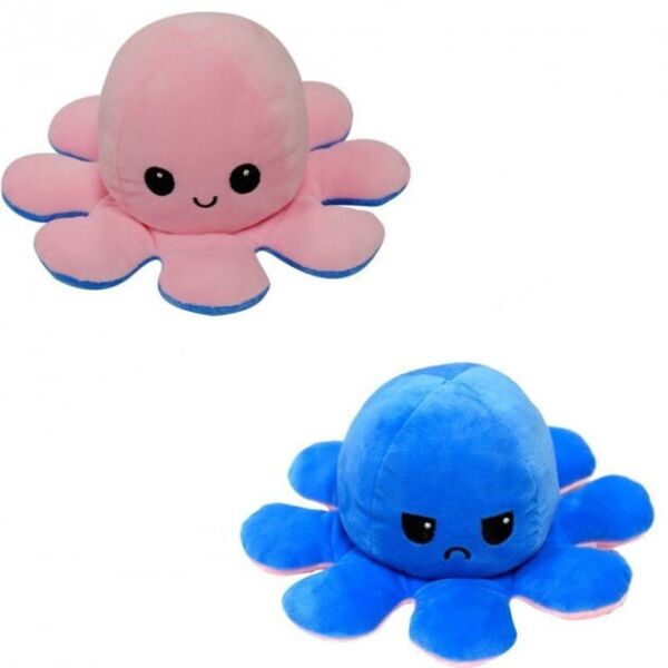 

Игрушка мягкая осьминог двухсторонний антистресс OCTOPUS 7931 розово-синяя