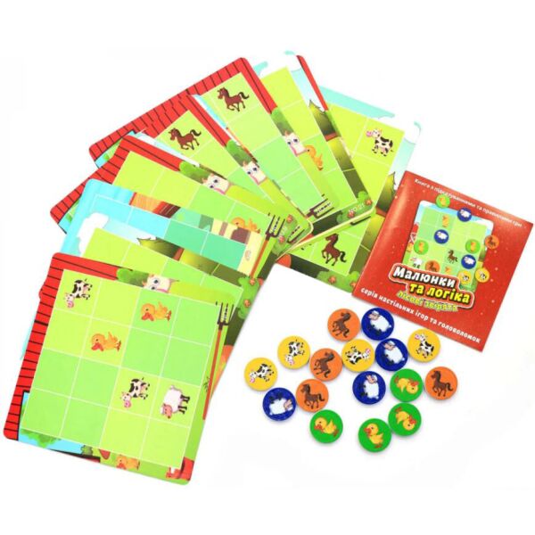 

Настольная игра головоломка Fun Game UKB-B0031 Малюнки та логіка пригоди на фермі