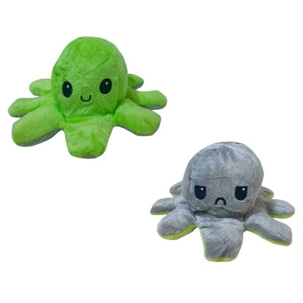 

Игрушка мягкая осьминог двухсторонний антистресс OCTOPUS 7931 серо-зеленая