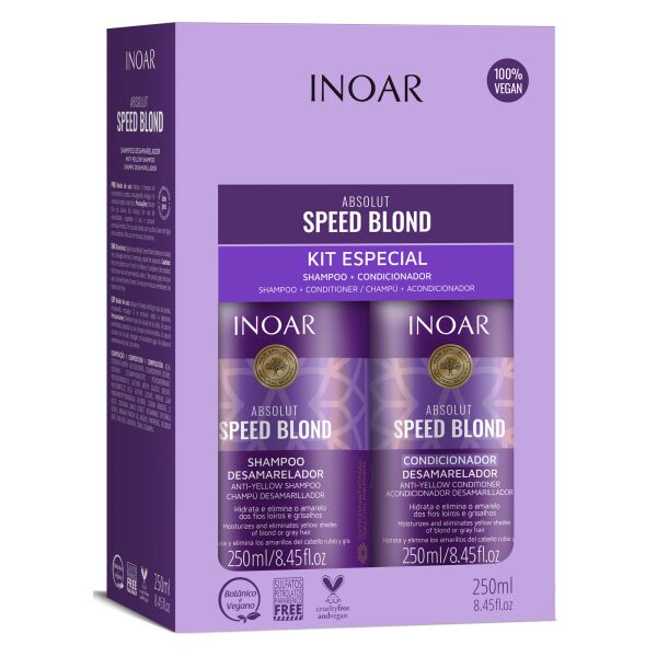 

Набір шампунь и кондиціонер для волос Inoar Absolut Speed Blond 250 мл 250 мл