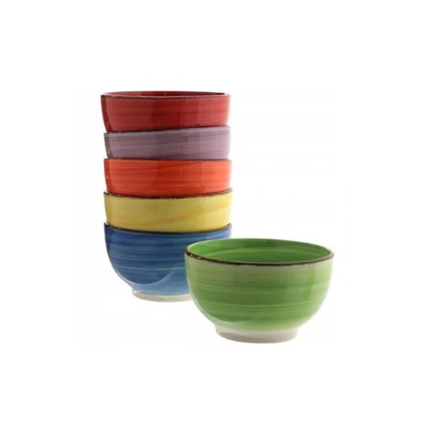 

Миска керамическая Flora Rainbow микс 0,5 л. 45045 6 штук