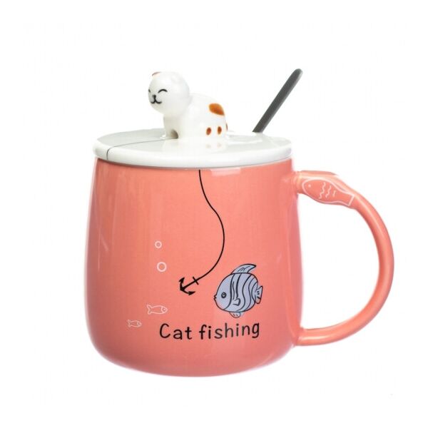 

Чашка quot;Fishingquot;, 350 мл. (8805-013) розовая Elso